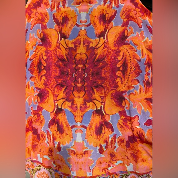 Elizabeth Gillett Anthropologie Floral Print Kimono Wrap - Picture 4 of 9